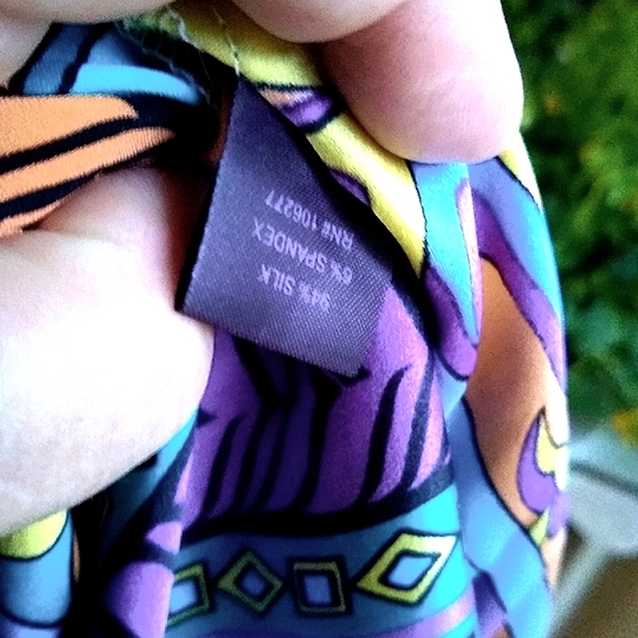 Designer Hale Bob 💯SILK Mini Dress, M - Picture 4 of 8